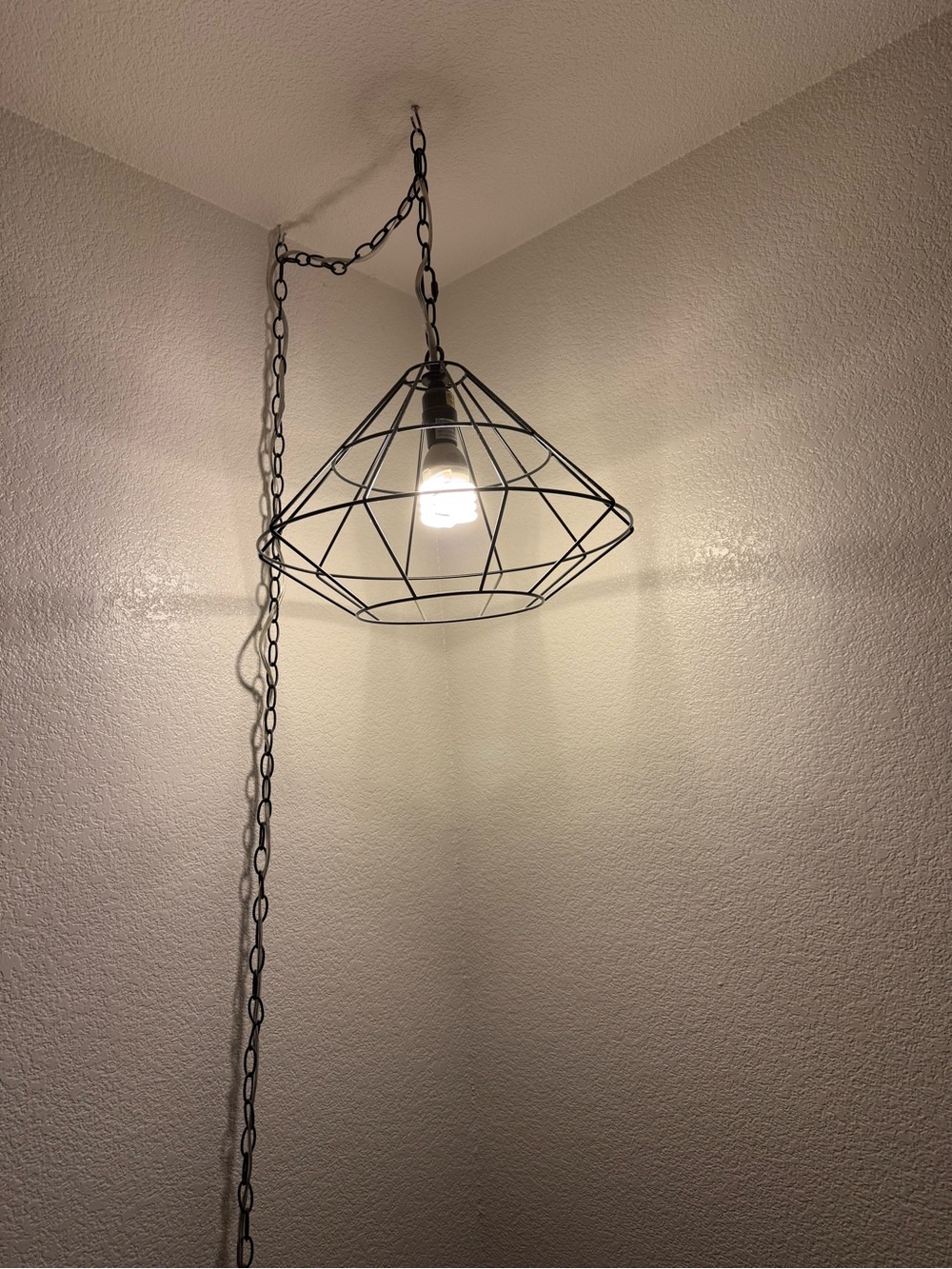 Geometric Black Wire Hanging Lamp ~ HTF